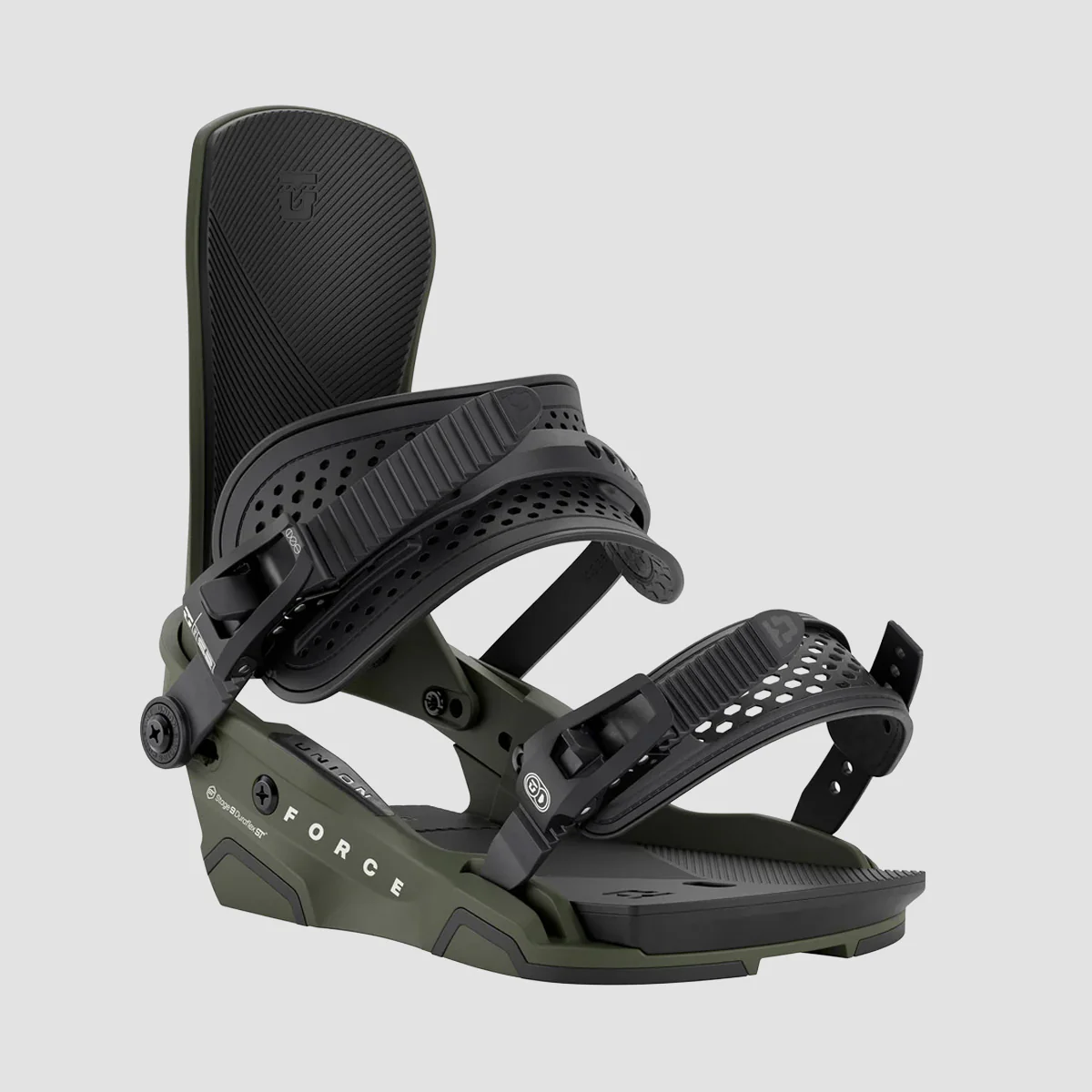 Union Force Snowboard Bindings Army Green - Image 2