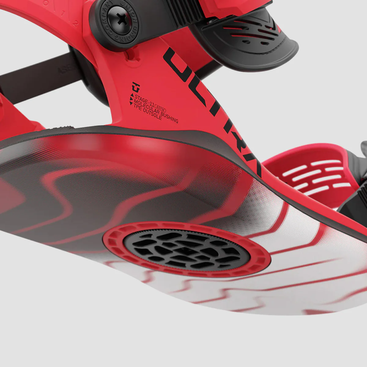 Union Ultra 2025 Snowboard Bindings Hot Red - Image 5