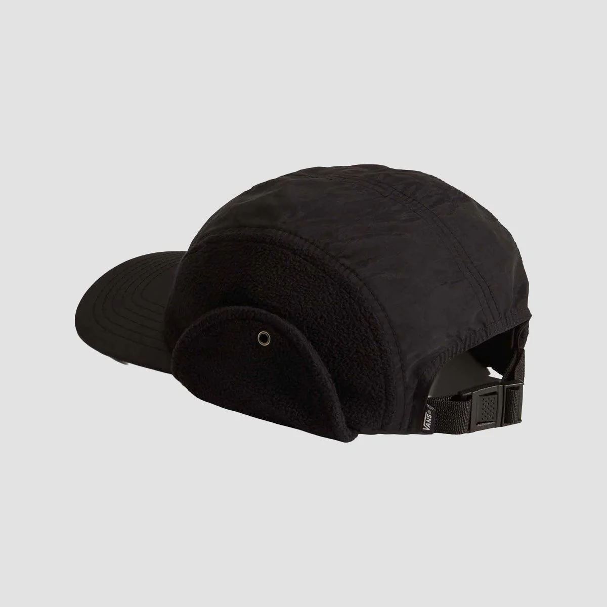 Vans 66 Earflap Tall Camper Cap Black - Image 2
