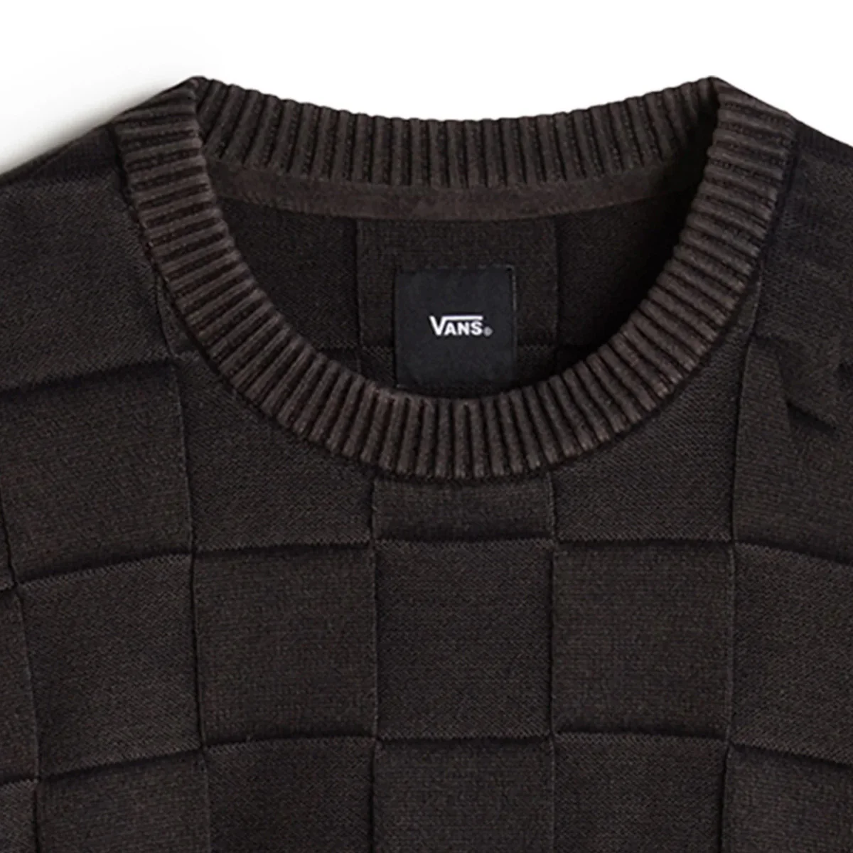 Vans Acid Check Knit Crew Sweater Black - Image 2