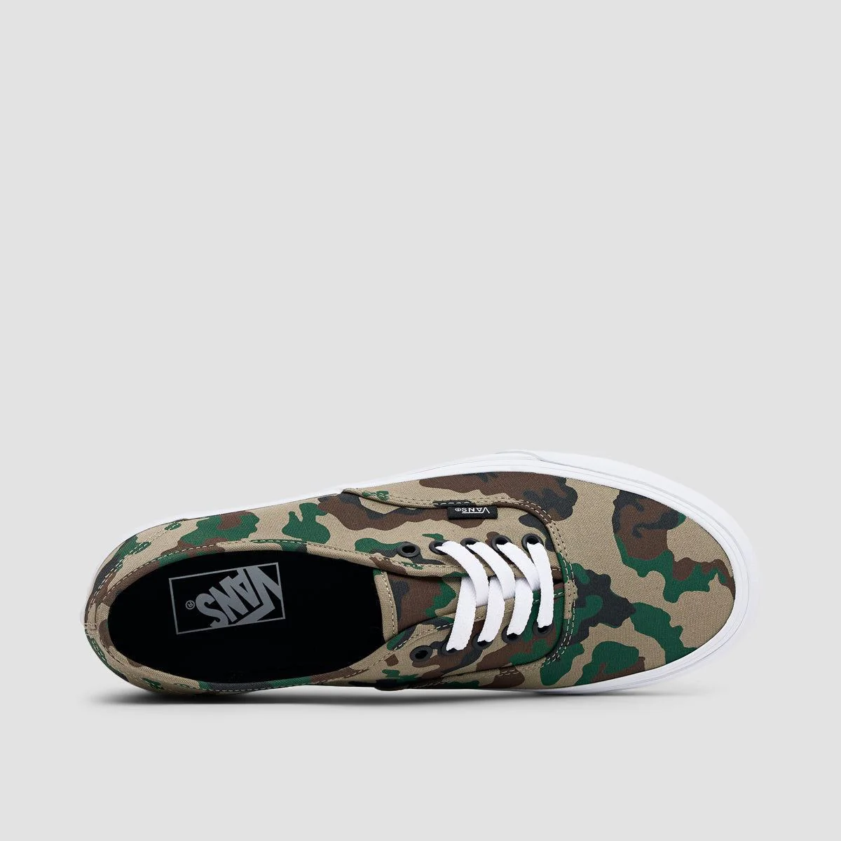 Vans Authentic Shoes - Camo Olive/White - Image 4