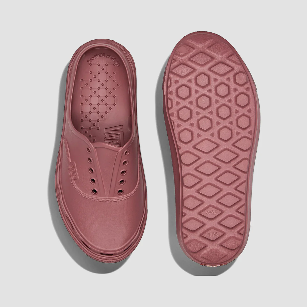 Vans Authentic Foam Mule Shoes - Dusky Rose - Image 2