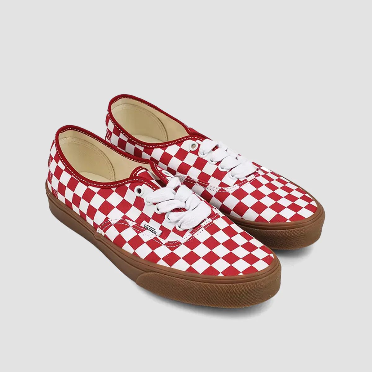 Vans Authentic Shoes - Fat Lace Checker Red - Image 2