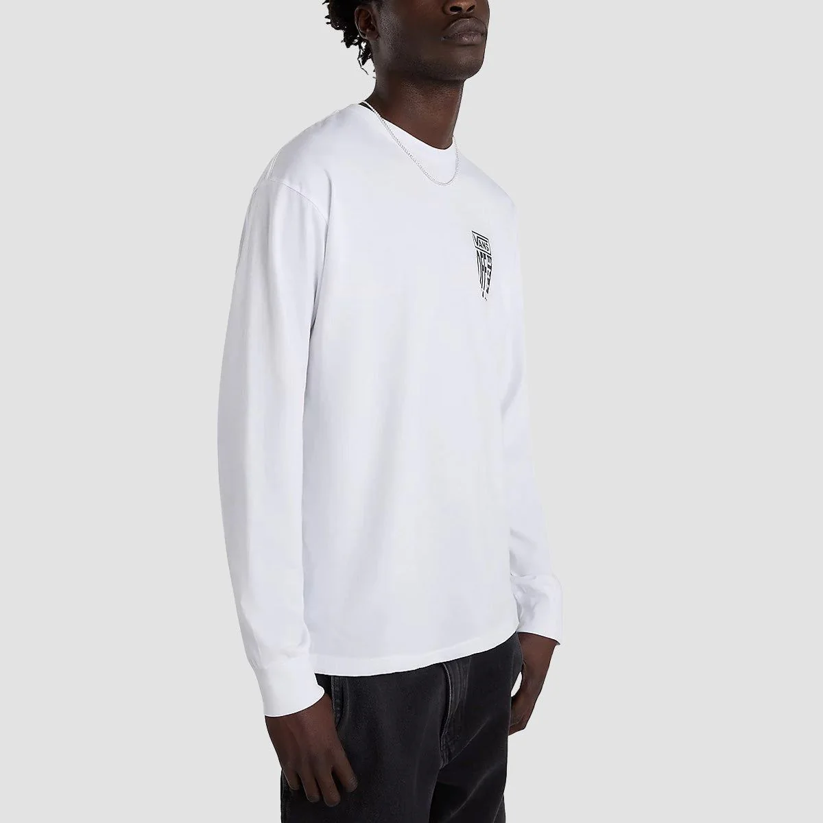 Vans Ave Longsleeve T-Shirt White - Image 2
