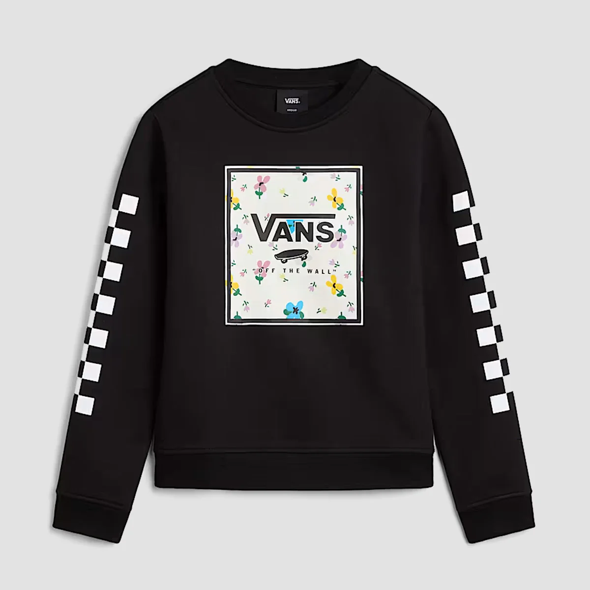 Vans Bloomer Boxed Crew Sweatshirt Black - Girls