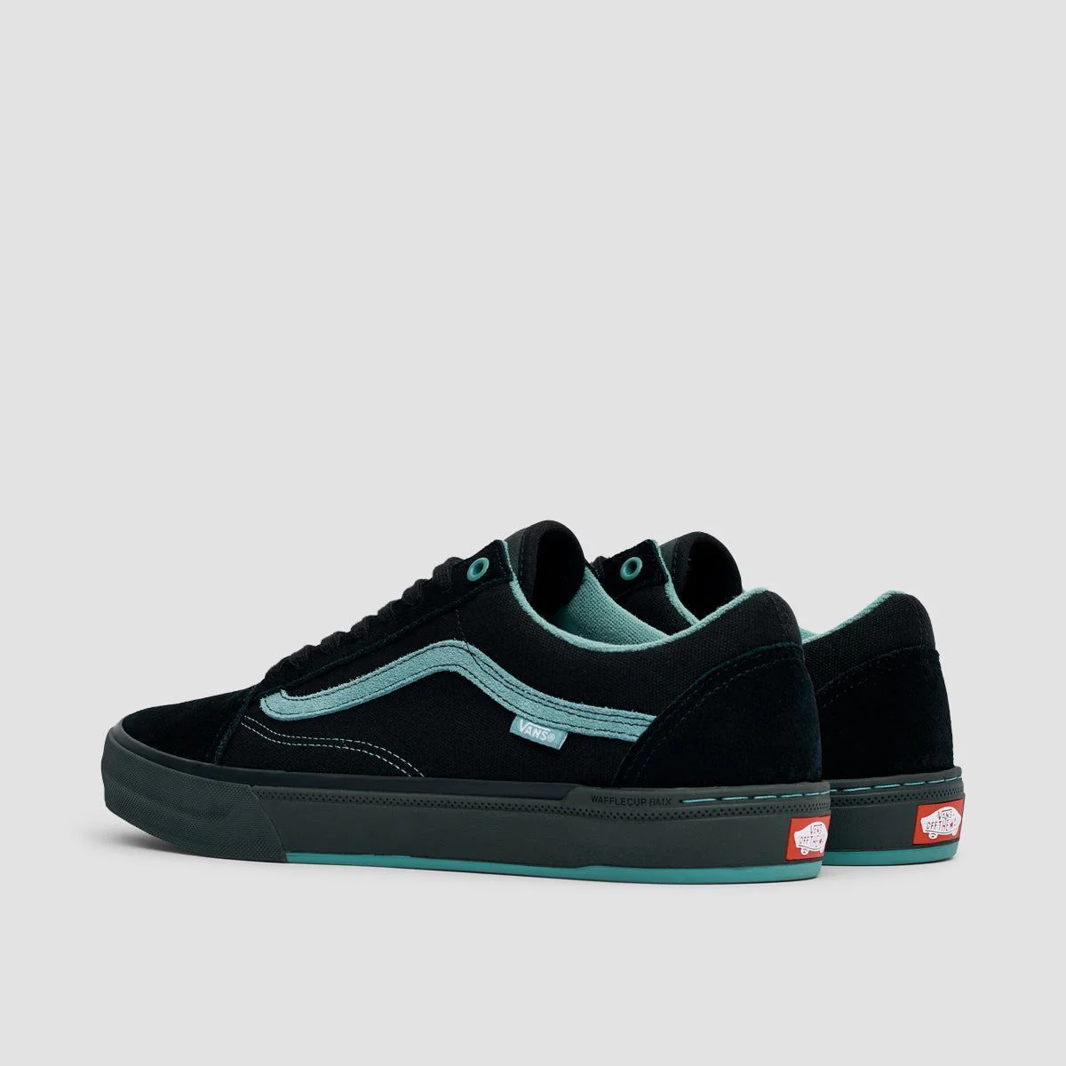 Vans BMX Old Skool Shoes - Black/Teal - Image 3