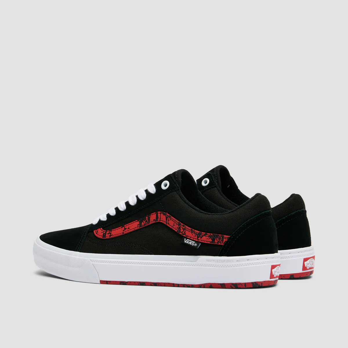 Vans BMX Old Skool Shoes - Marble Black/White/Red - Image 3