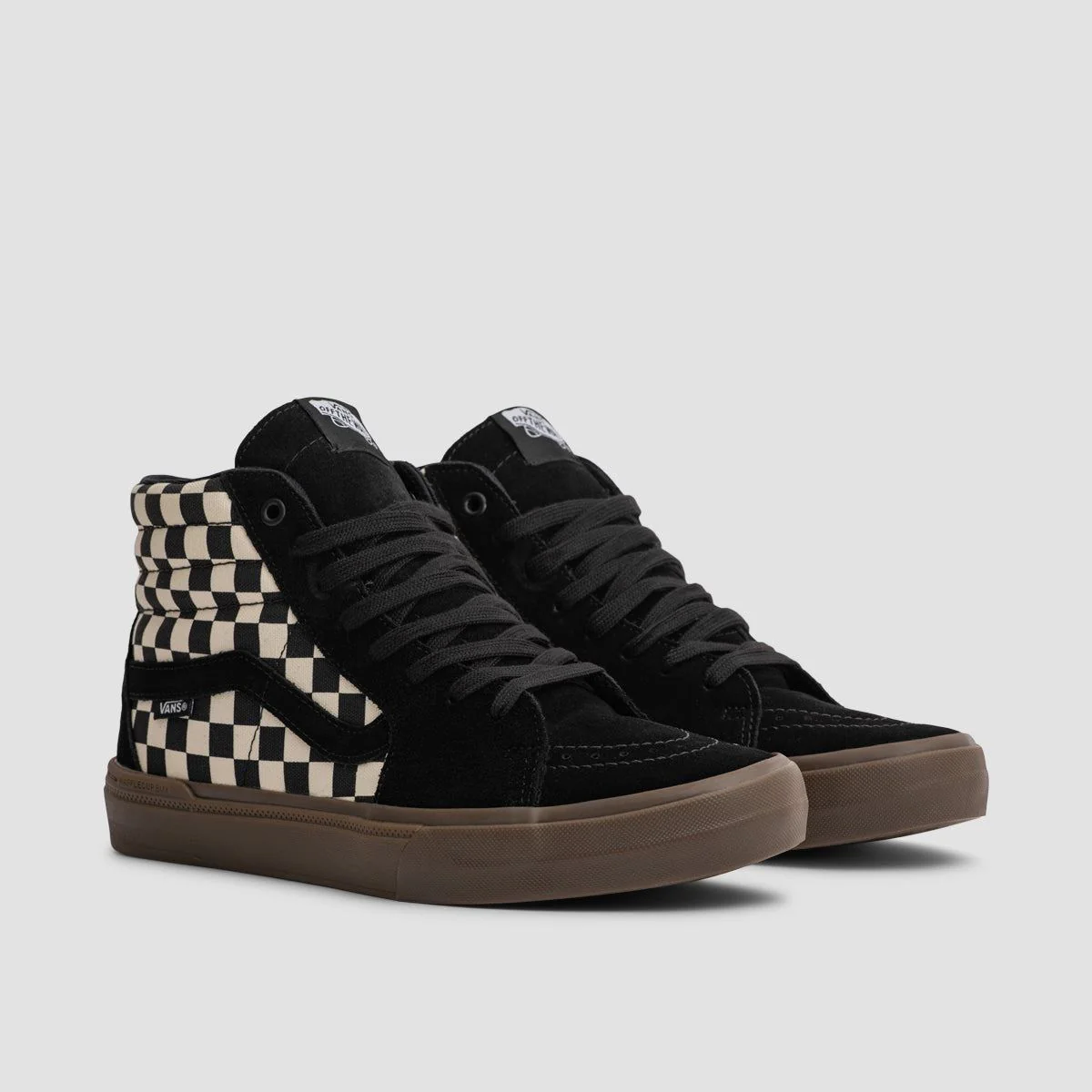 Vans BMX SK8-Hi Shoes - Checkerboard Black/Dark Gum - Image 2