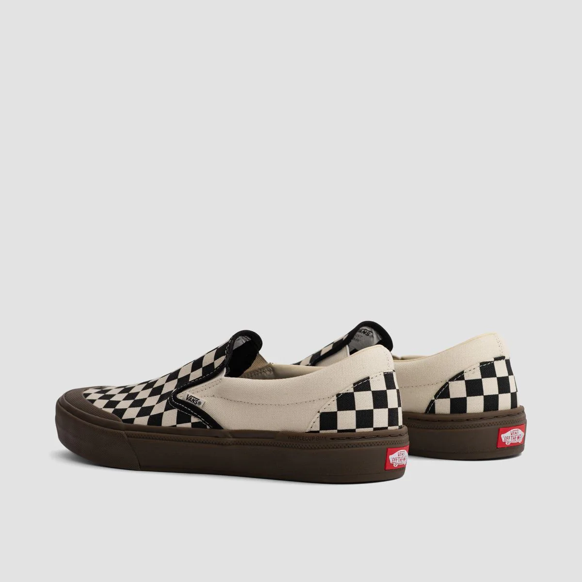 Vans BMX Slip-On Shoes - Checkerboard Black/Dark Gum - Image 3