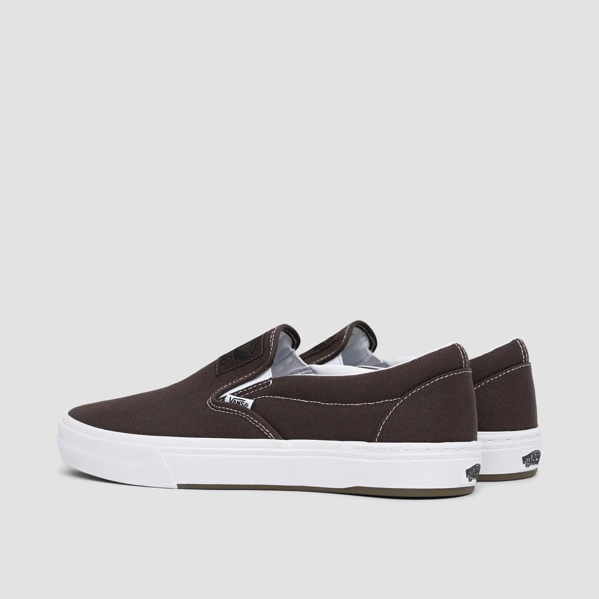 Vans BMX Slip-On Shoes - Dakota Roche Brown/White - Image 3