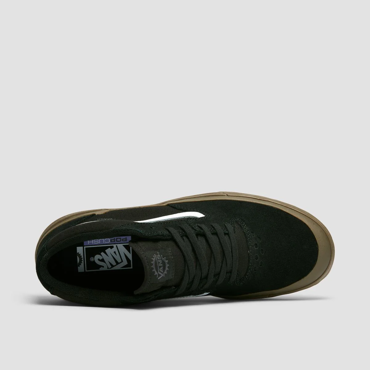 Vans BMX Style 114 Mid Top Shoes - Black/Dark Gum - Image 4