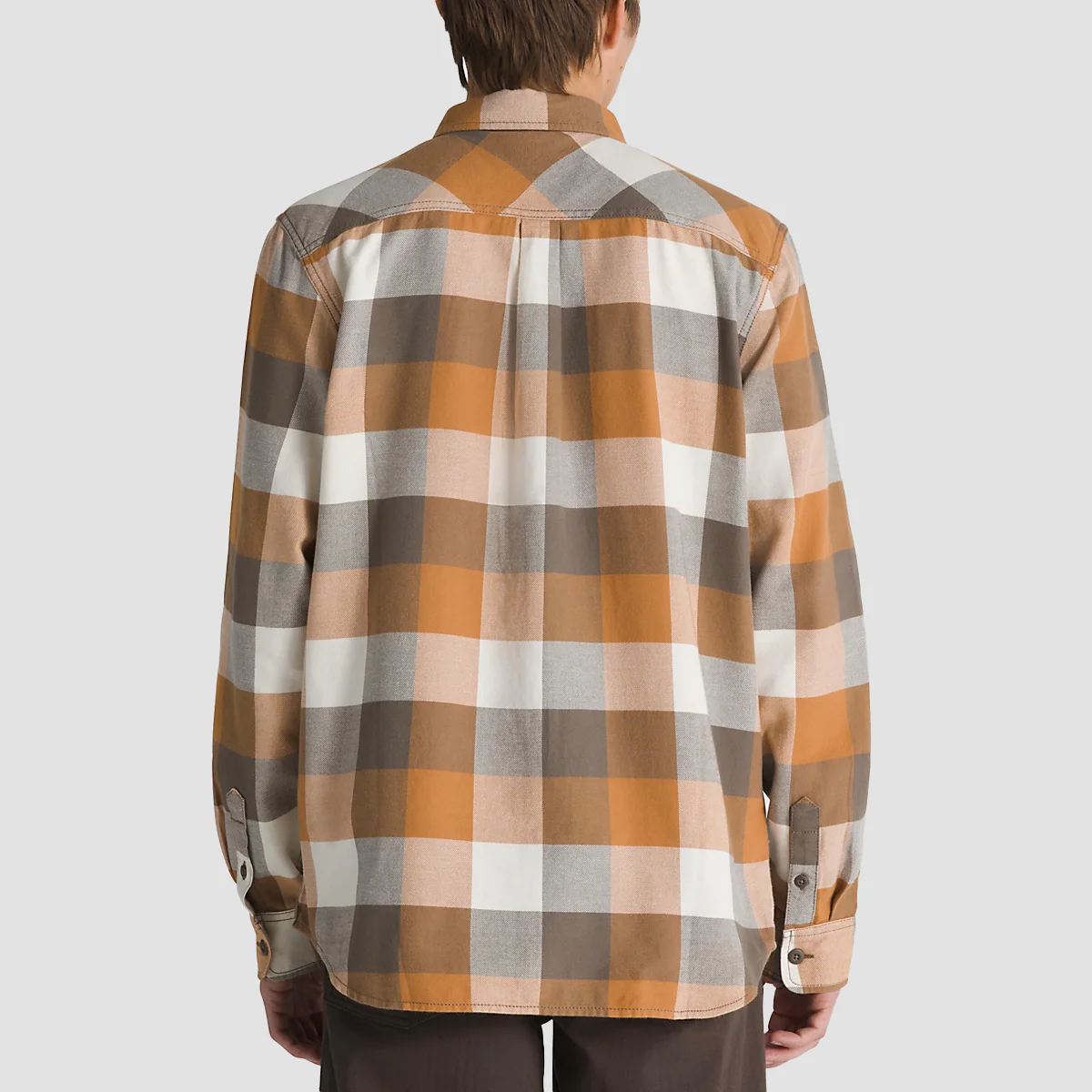 Vans Box Flannel Classic Longsleeve Shirt Bungee Cord/Brown Sugar - Image 2