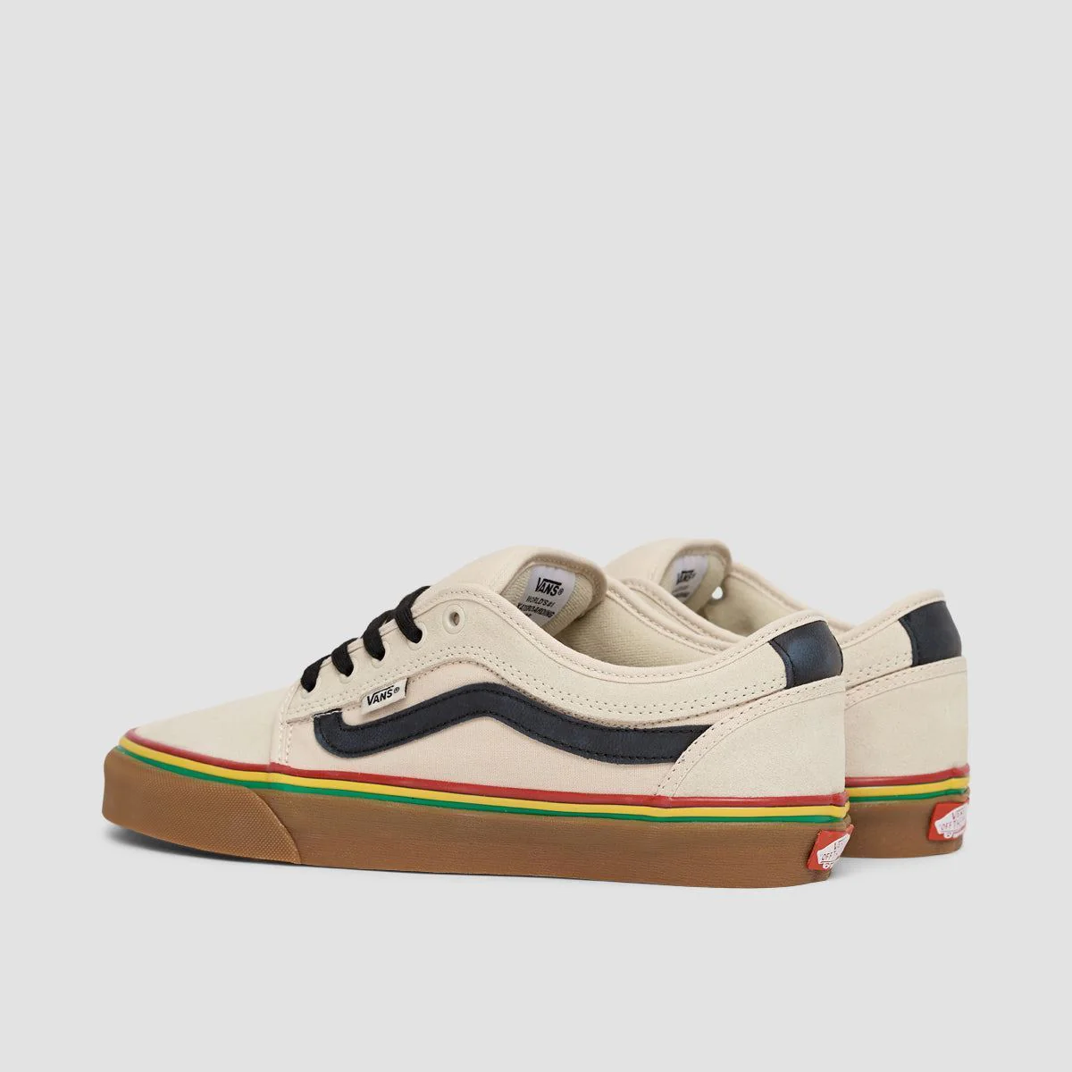 Vans Chukka Low Sidestripe Shoes - Rasta Turtledove - Image 3