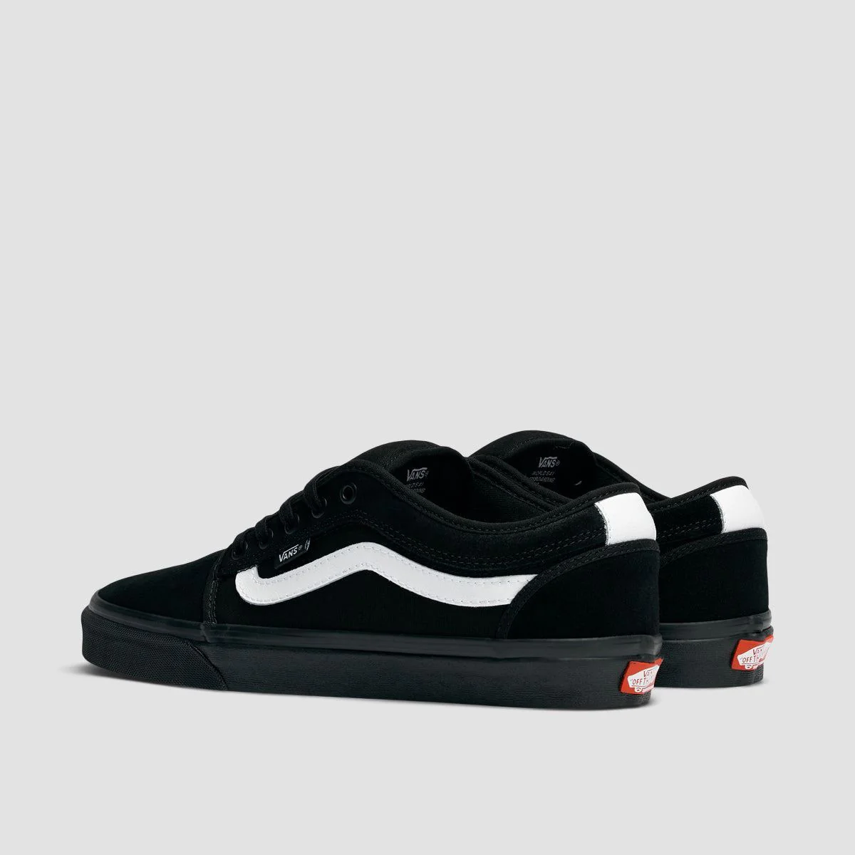 Vans Chukka Sidestripe Shoes - Black/Black/White - Image 3