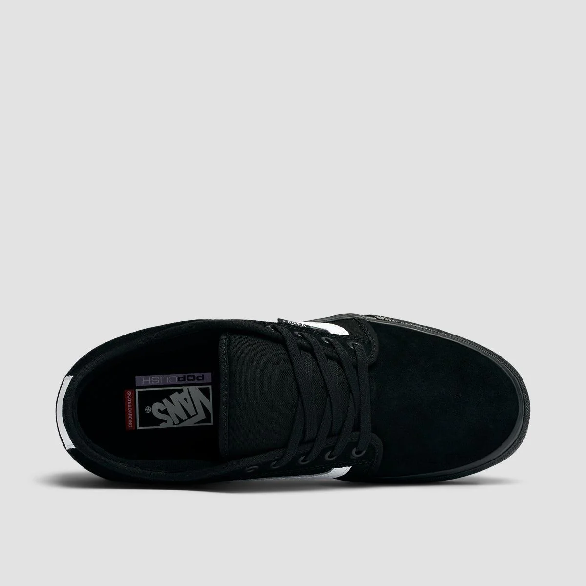 Vans Chukka Sidestripe Shoes - Black/Black/White - Image 4