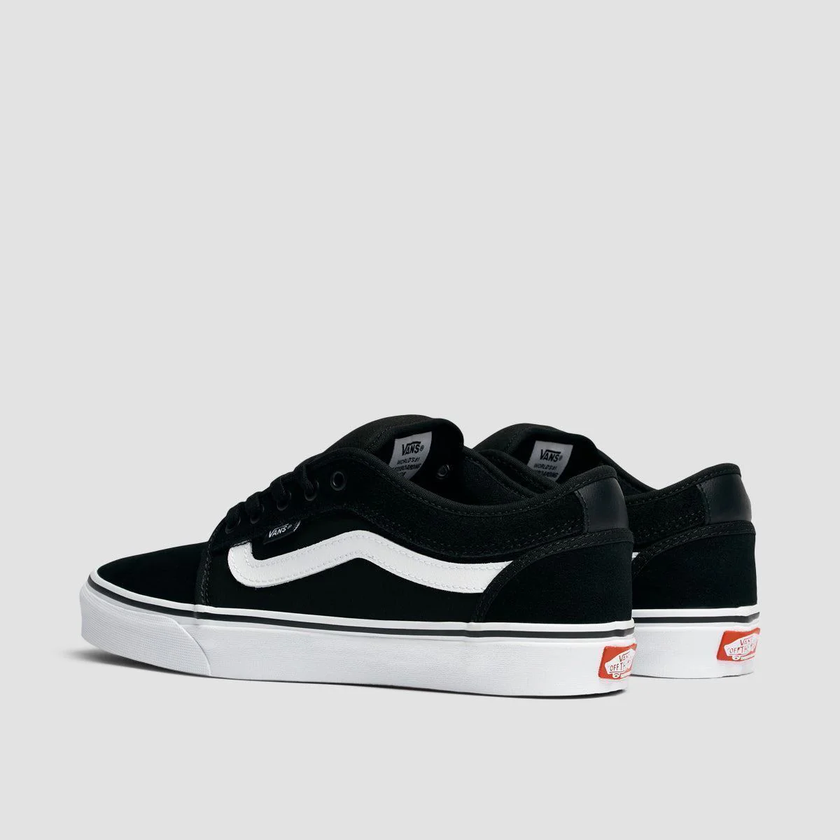 Vans Chukka Sidestripe Shoes - Black/White - Image 3