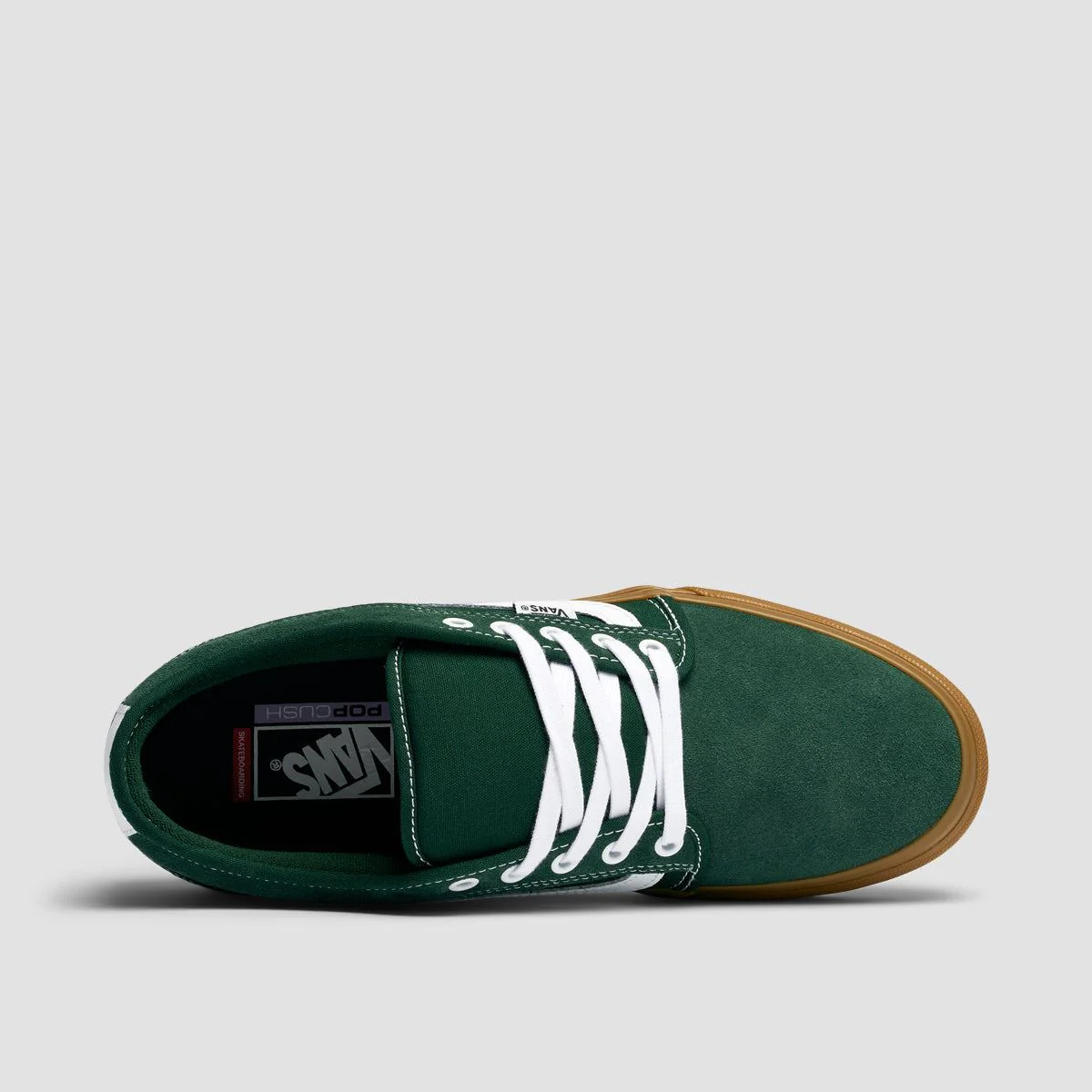 Vans Chukka Sidestripe Shoes - Dark Green/Gum - Image 4