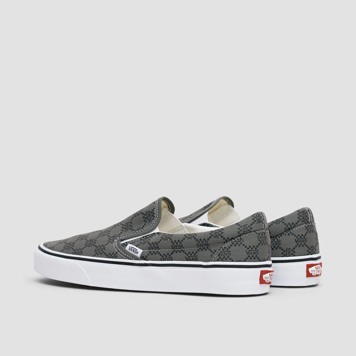 Vans Classic Slip-On Shoes - Monogram Pewter - Image 3