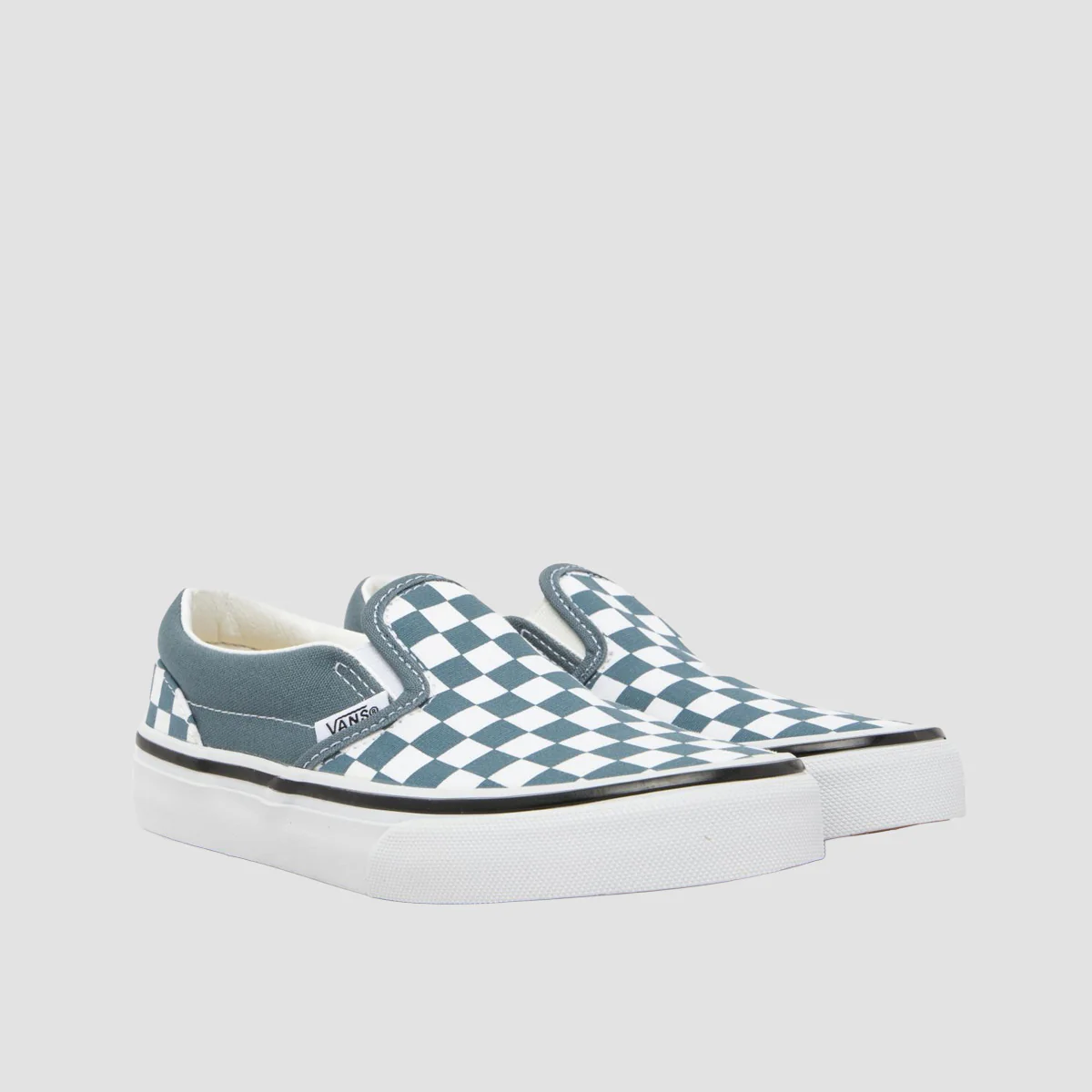 Vans Classic Slip-On Shoes - Colour Theory Checkerboard Stormy Weather - Kids - Image 2