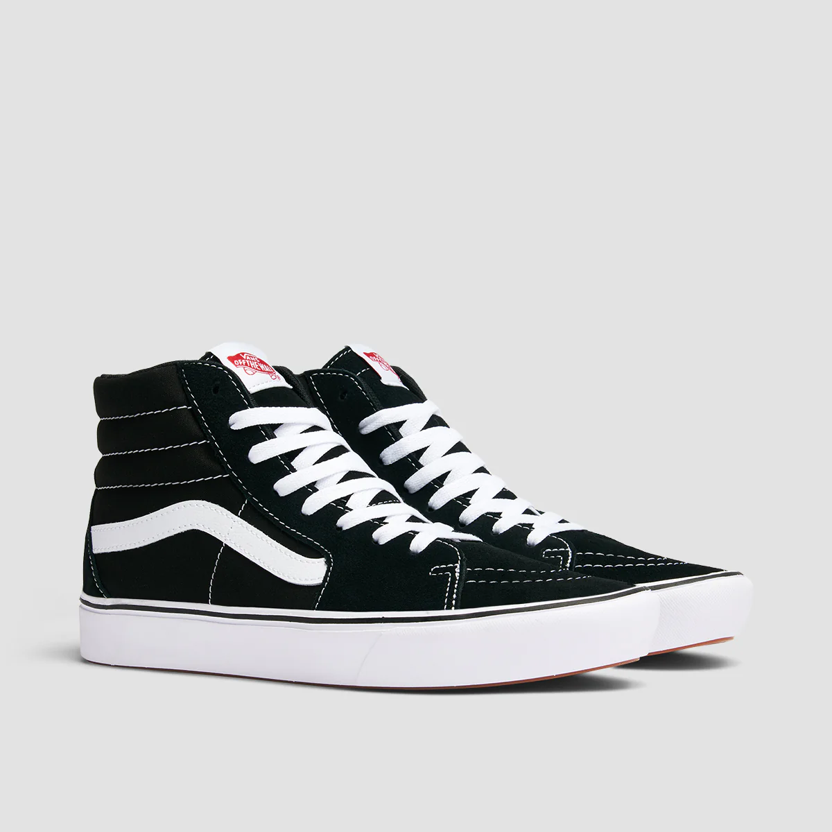 Vans ComfyCush SK8-Hi High Top Shoes - Classic Black/True White - Image 2