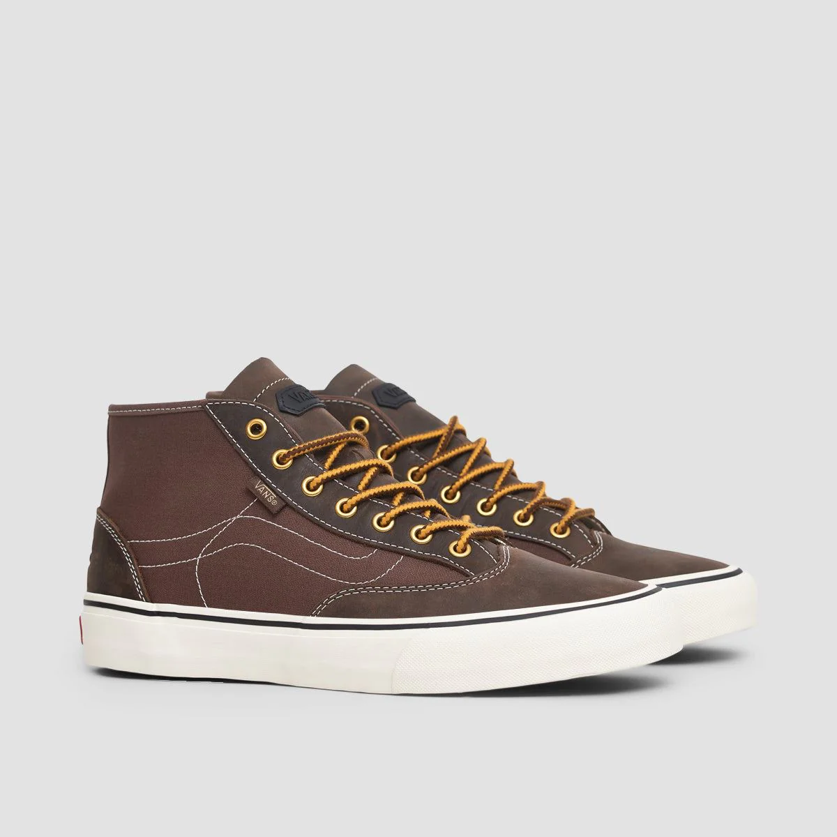 Vans Destruct VR3 Mid Top Shoes - Harry Bryant Brown - Image 2