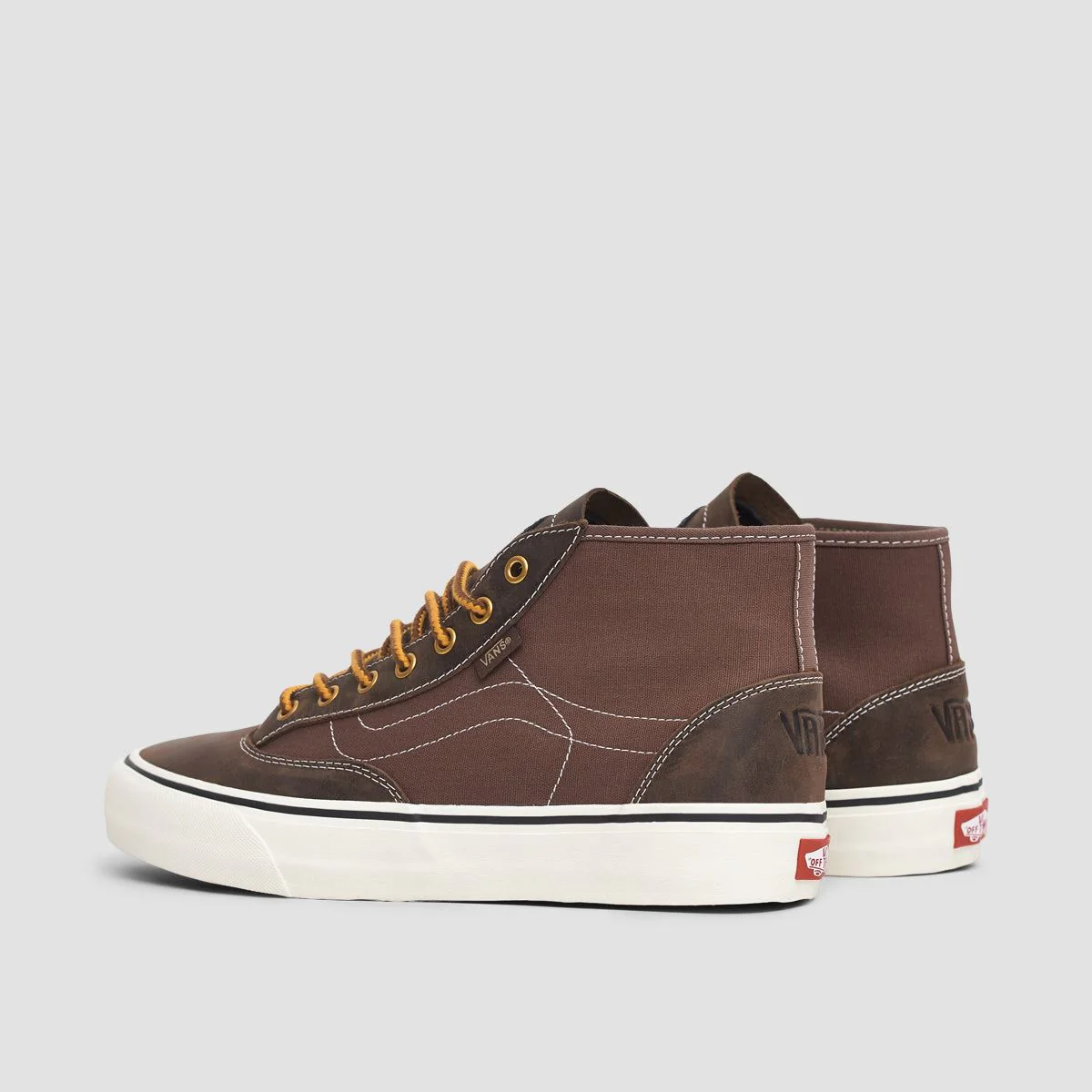 Vans Destruct VR3 Mid Top Shoes - Harry Bryant Brown - Image 3