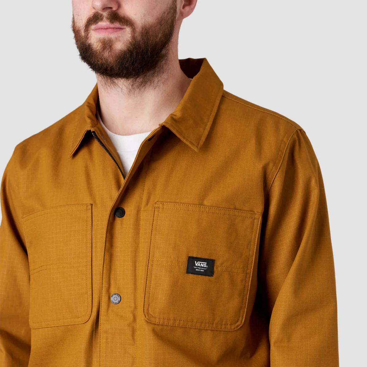 Vans Drill Chore Coat Lined Golden Brown - Image 3