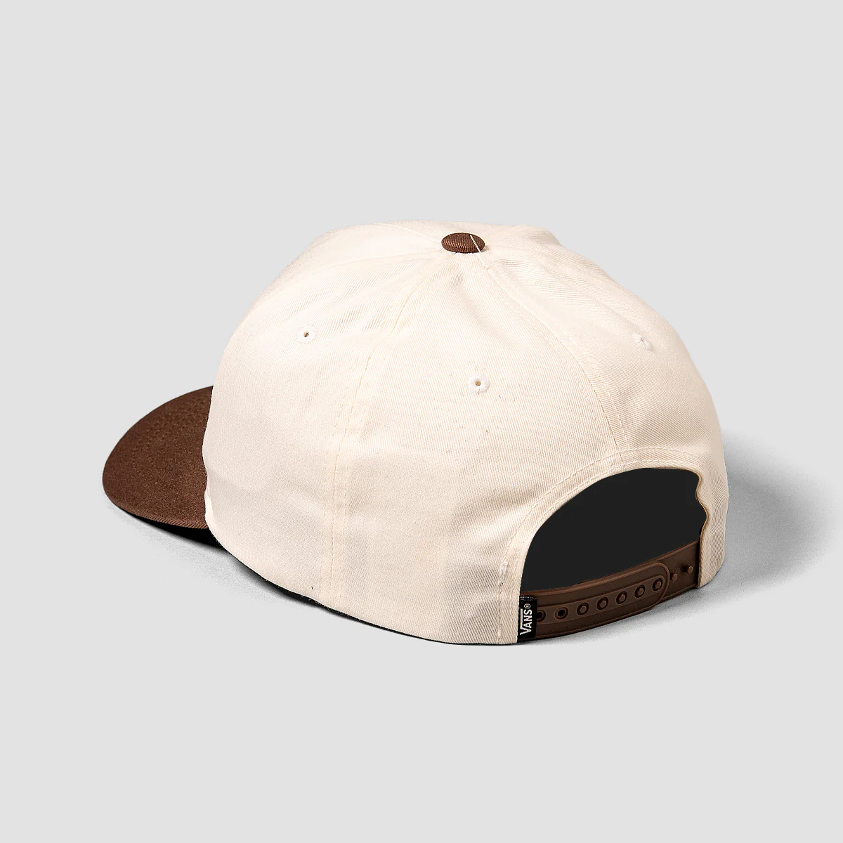 Vans Drop V Logo Snapback Cap Vintage Cocoa - Image 2