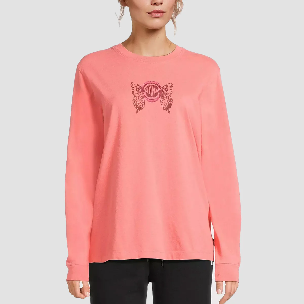 Vans Ethereal Bff Longsleeve T-Shirt Porcelain Rose - Womens