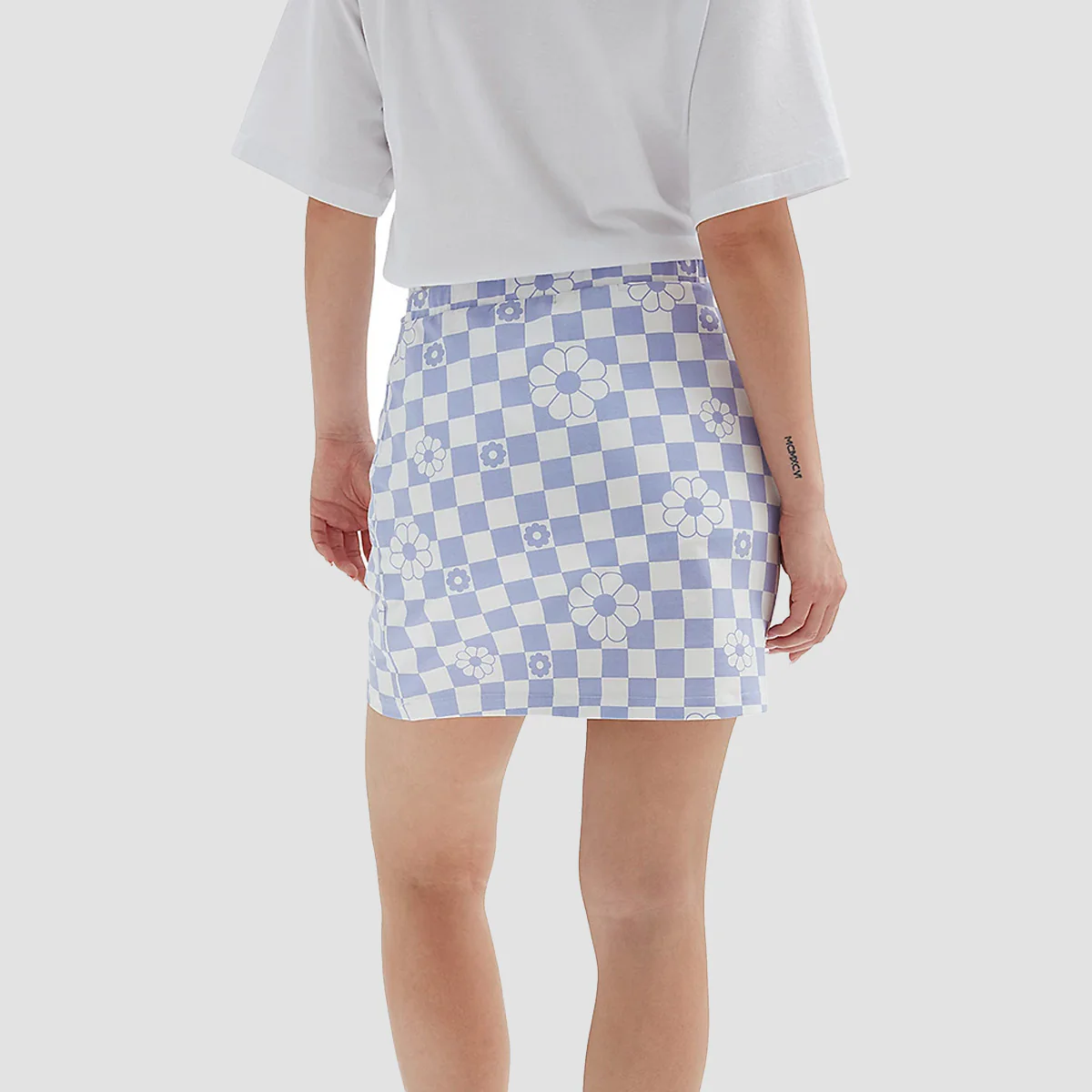 Vans Fairlands Skirt Floral Checkerboard Sweet Lavender - Womens - Image 2