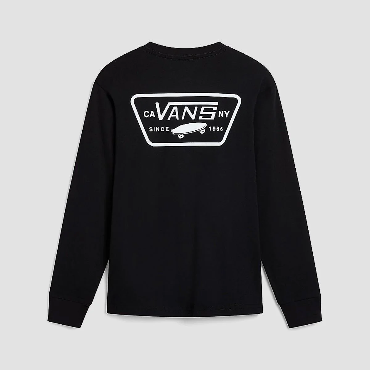 Vans Full Patch Back Longsleeve T-Shirt Black/White - Kids - Image 2