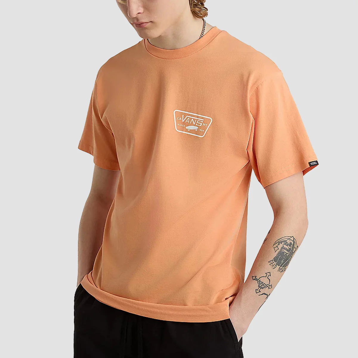 Vans Full Patch Back T-Shirt Copper Tan/White - Image 2