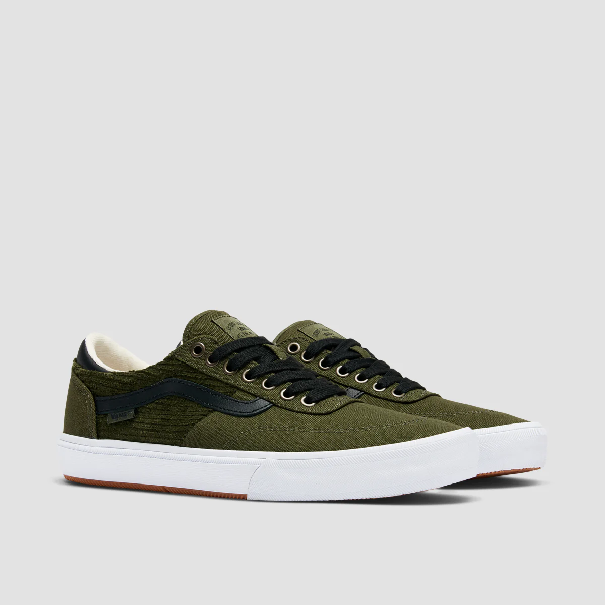 Vans Gilbert Crockett Shoes - Corduroy Olive/Black - Image 2
