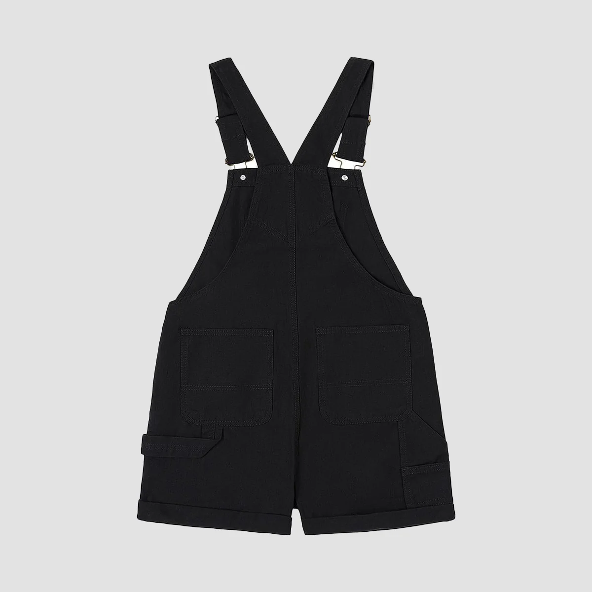 Vans Ground Work Shortall Dungaree Shorts Black - Womens