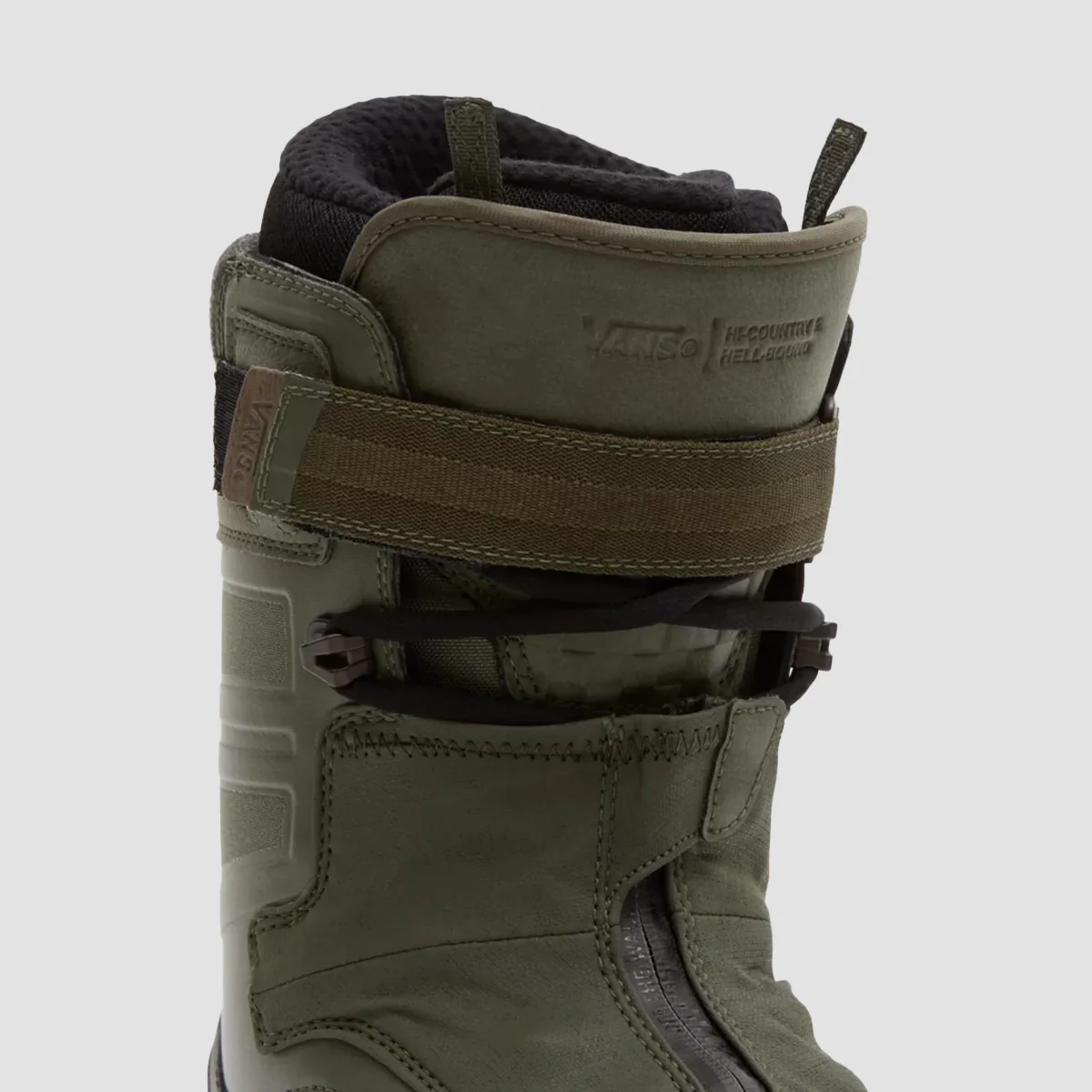 Vans Hi-Country & Hell-Bound Snowboard Boots Olive/Gum - Image 3