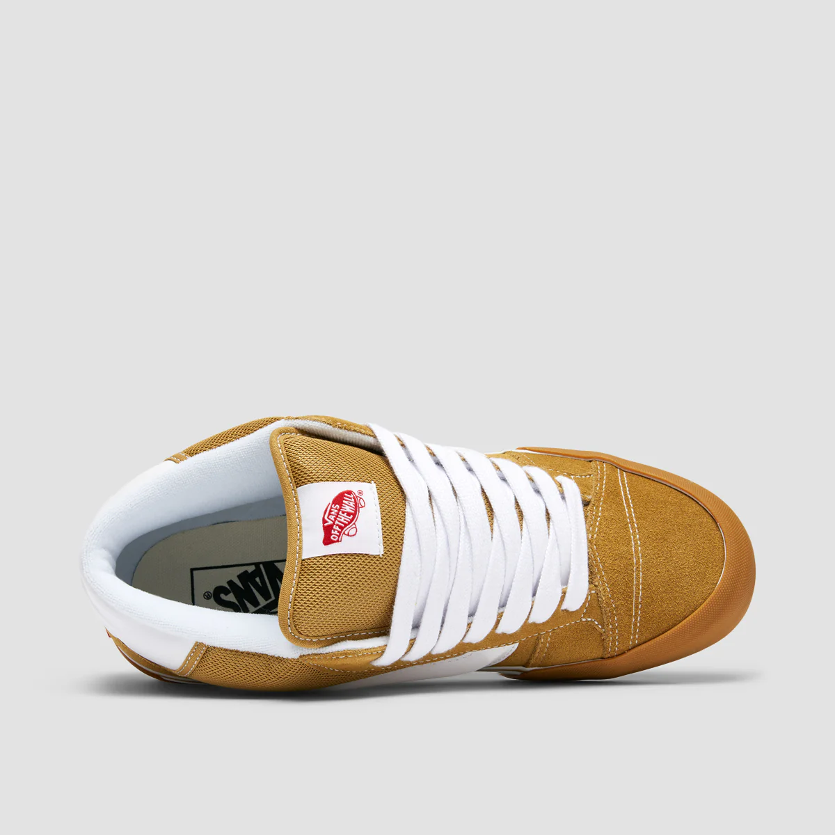 Vans Knu Mid Top Shoes - Khaki/Gum - Image 4