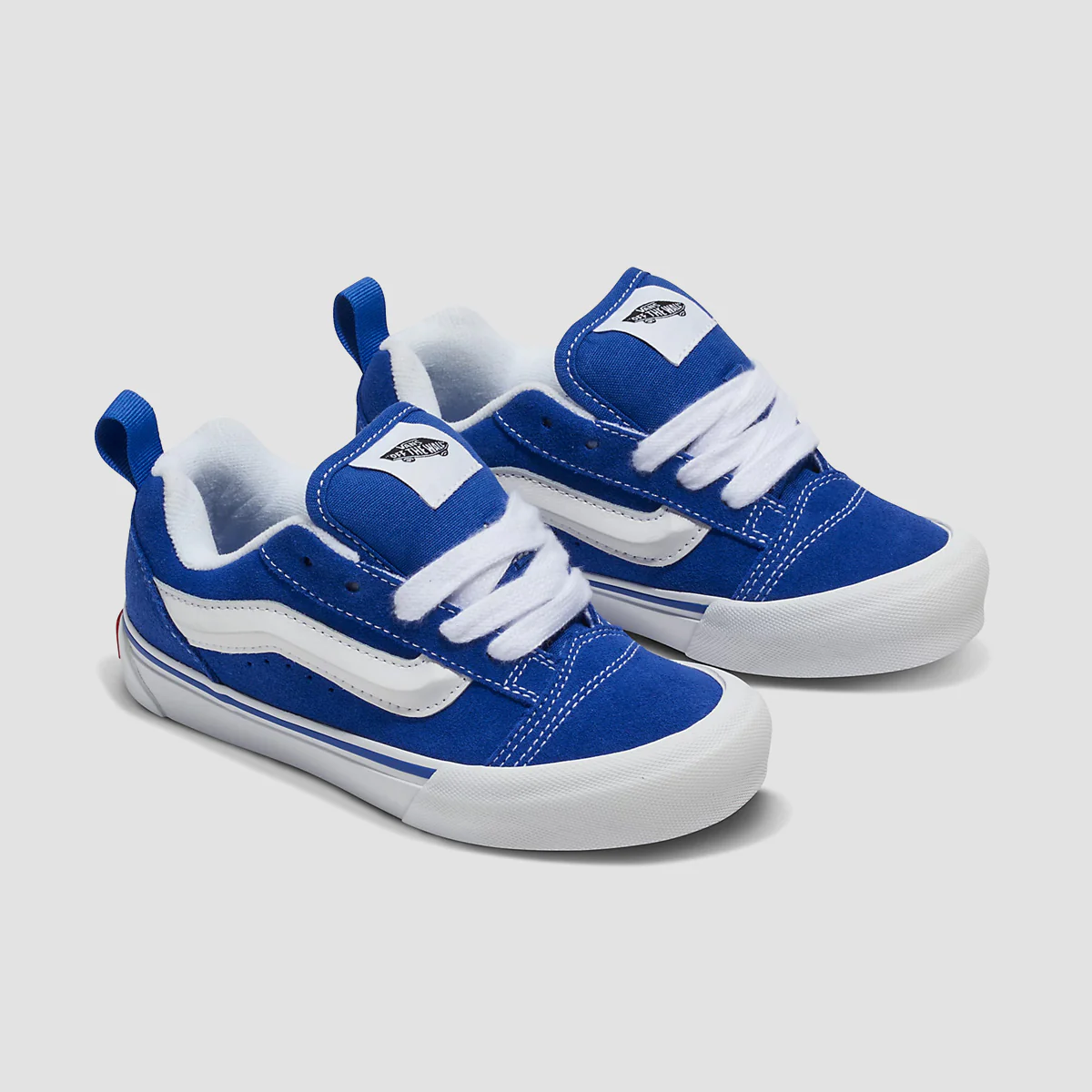 Vans Knu Skool Shoes - Blue/True White - Kids - Image 2