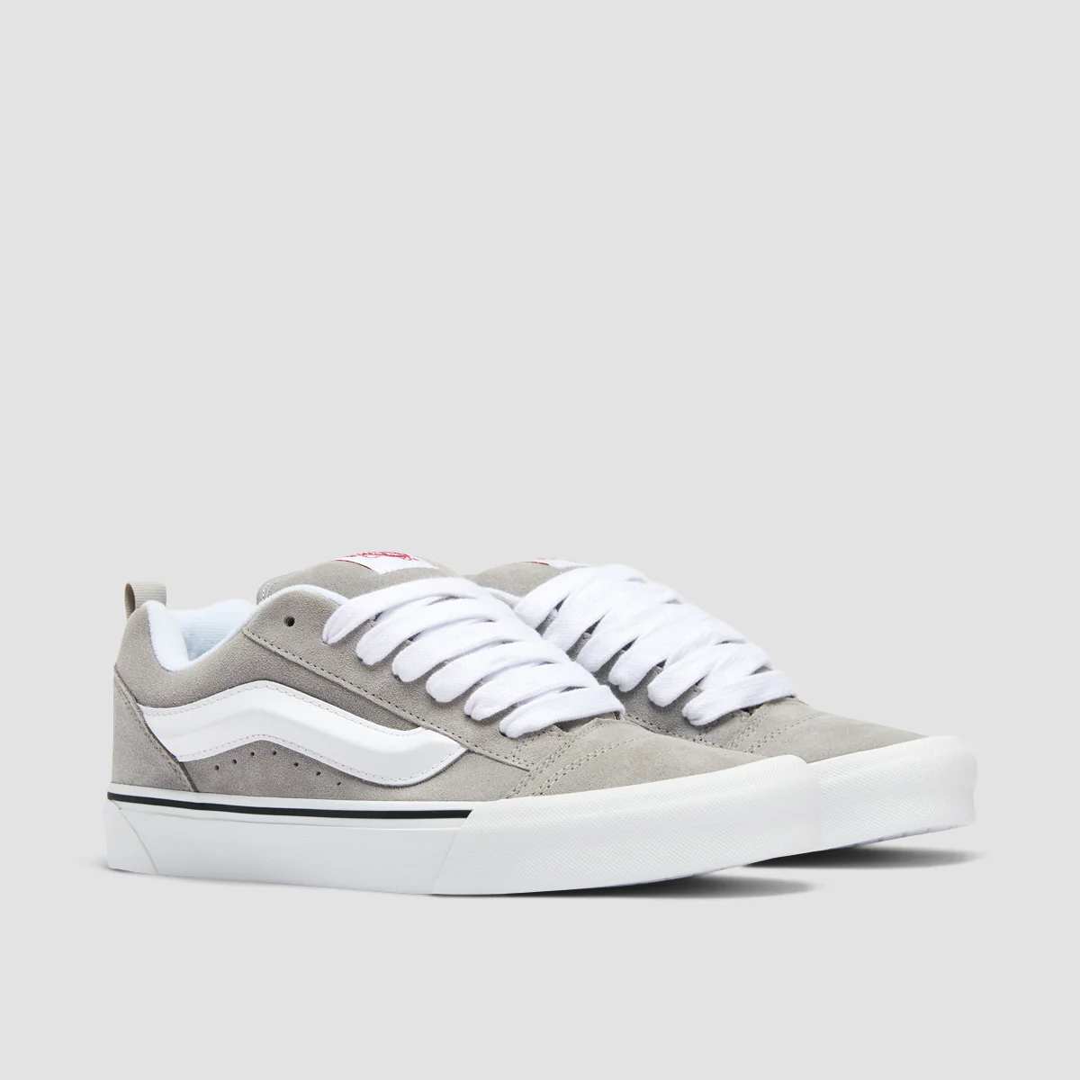 Vans Knu Skool Shoes - Grey/True White - Image 2