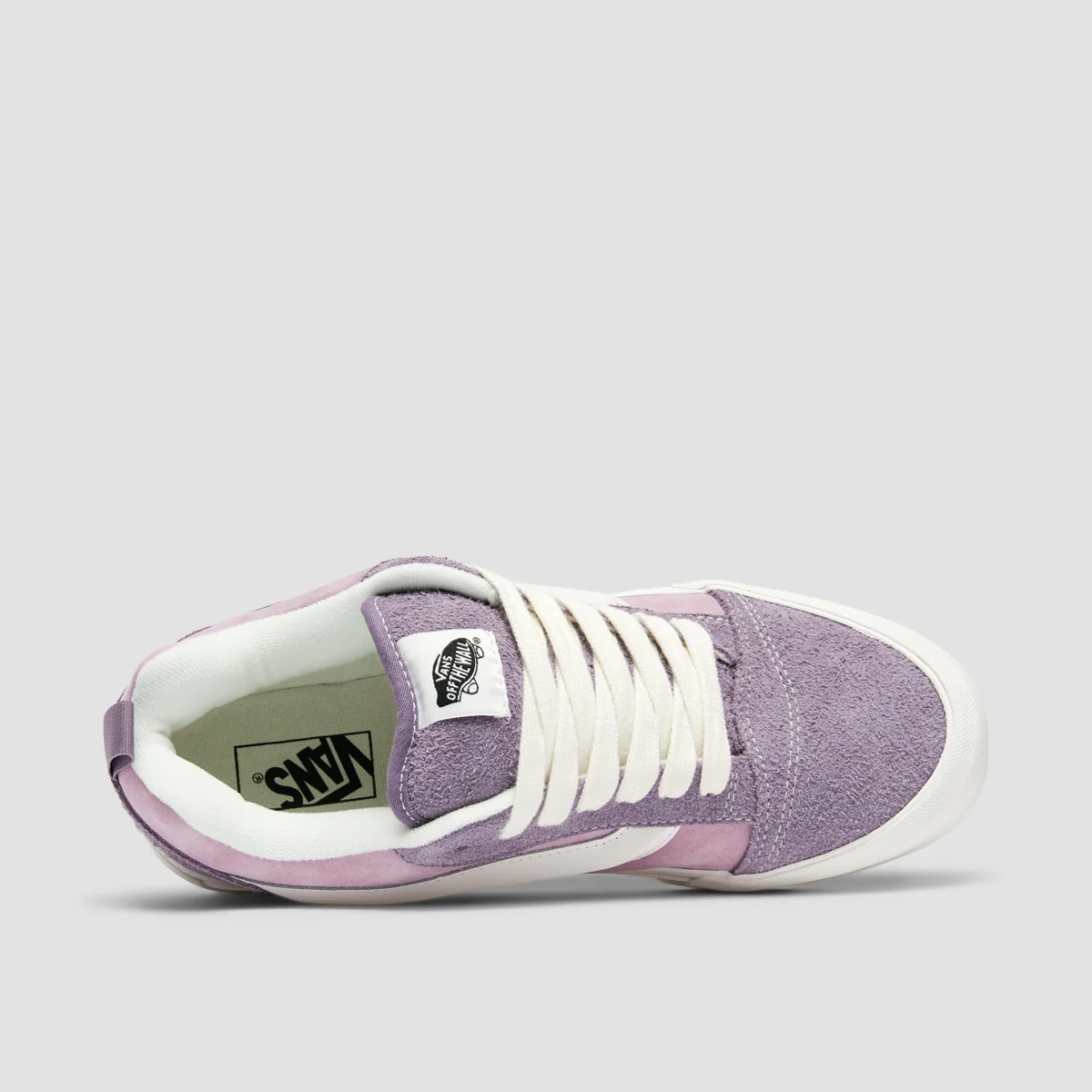 Vans Knu Skool Shoes - Hairy Suede Grey Ridge - Image 4
