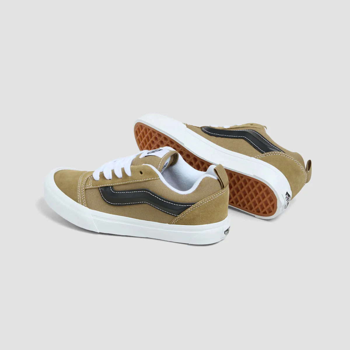 Vans Knu Skool Shoes - Olive/Black - Kids - Image 2
