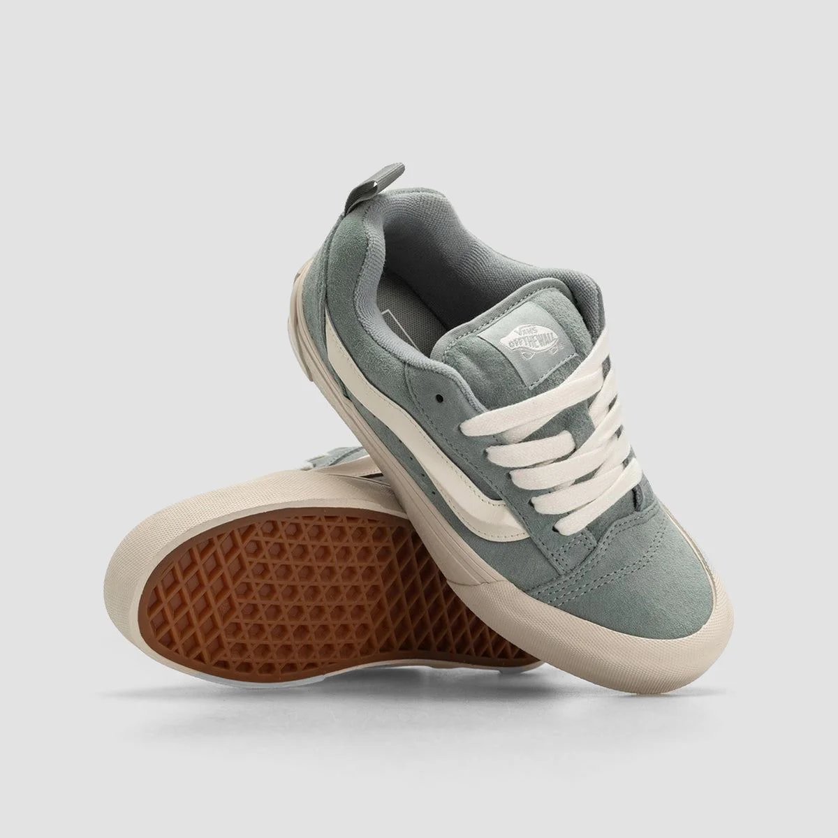 Vans Knu Skool Shoes - Pig Suede Puritan Grey - Image 3