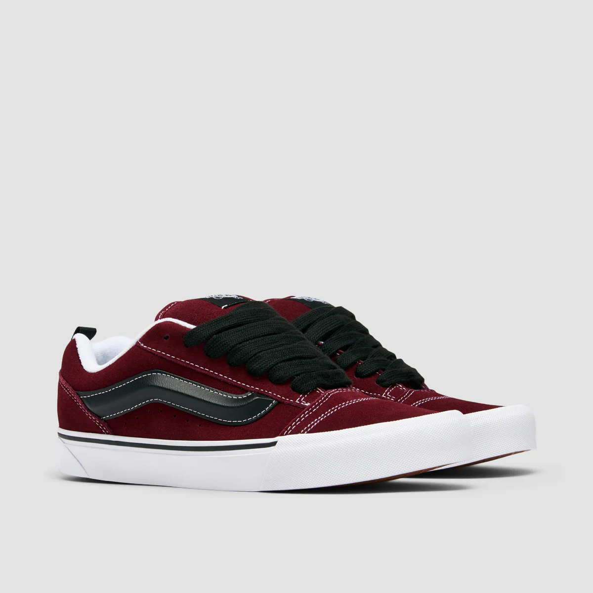 Vans Knu Skool Shoes - Suede Port/Black - Image 2