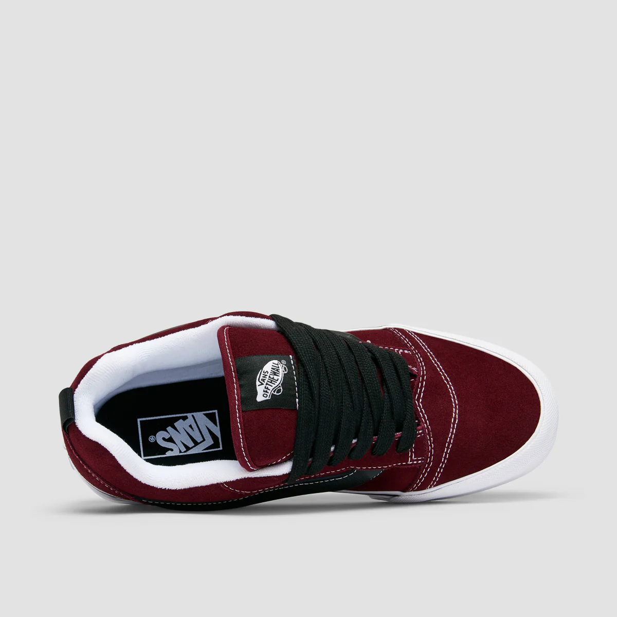 Vans Knu Skool Shoes - Suede Port/Black - Image 4