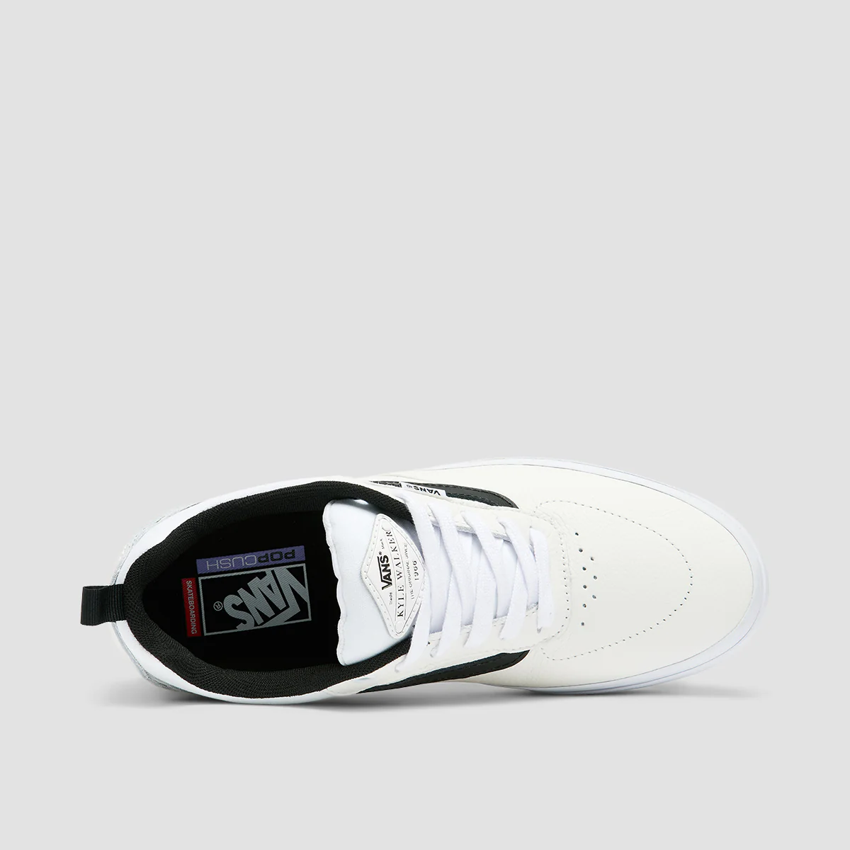 Vans Kyle Walker Shoes - Leather True White/Black - Image 4