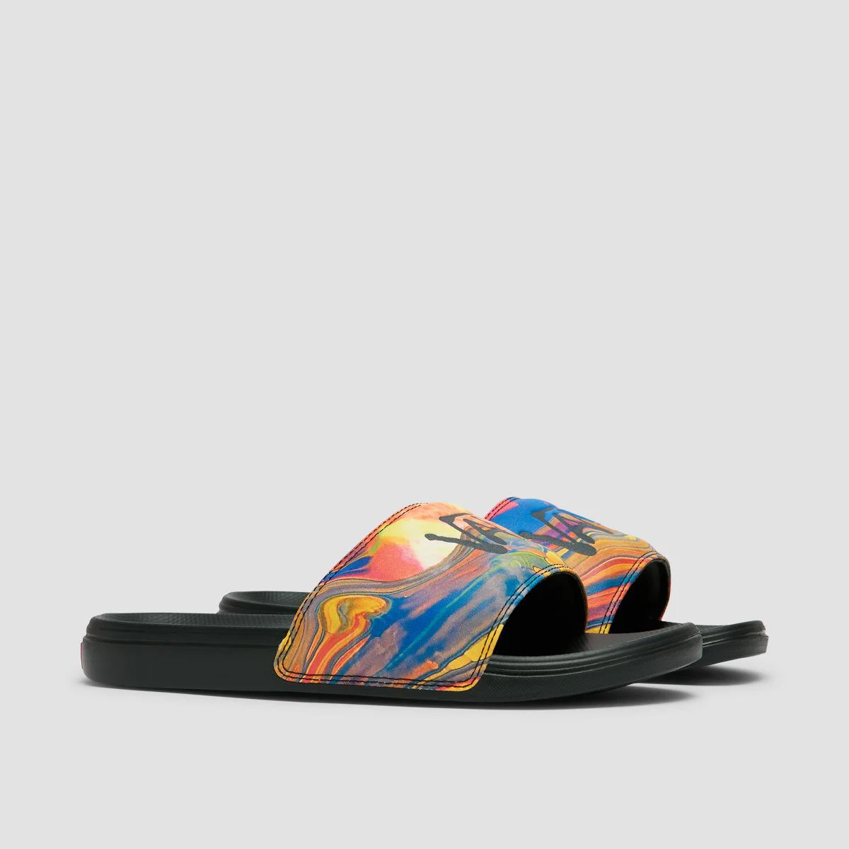 Vans La Costa Slide-On Sandals Resin Rainbow Multi/Black - Image 2