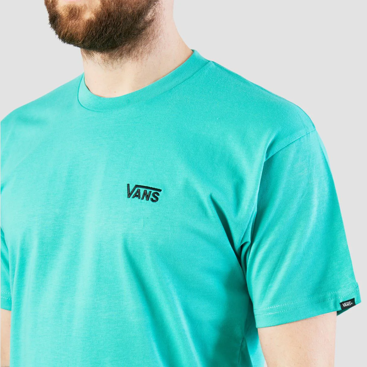 Vans Left Chest Logo T-Shirt Waterfall - Image 2