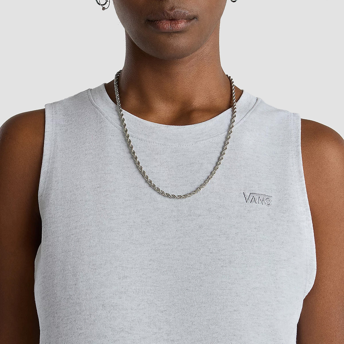 Vans Left Chest Maxi Dress Light Grey Heather - Womens - Image 4