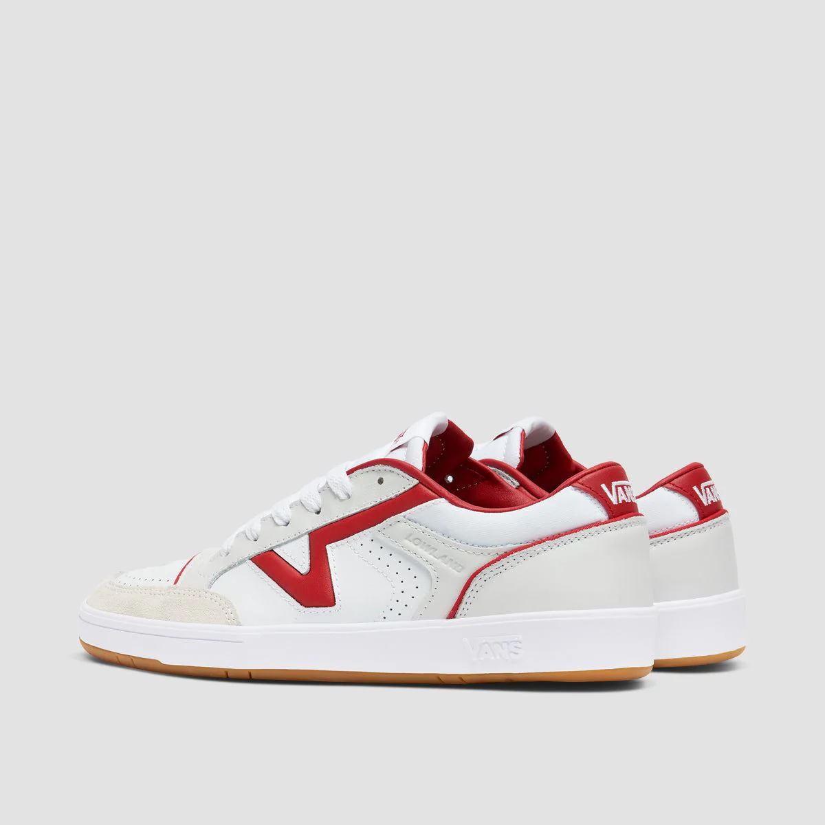 Vans Lowland ComfyCush JMP R Shoes - Court Red/White - Image 3