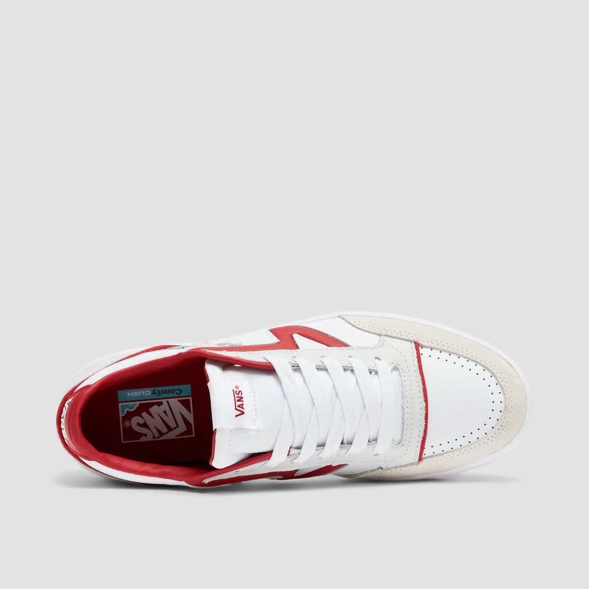 Vans Lowland ComfyCush JMP R Shoes - Court Red/White - Image 4