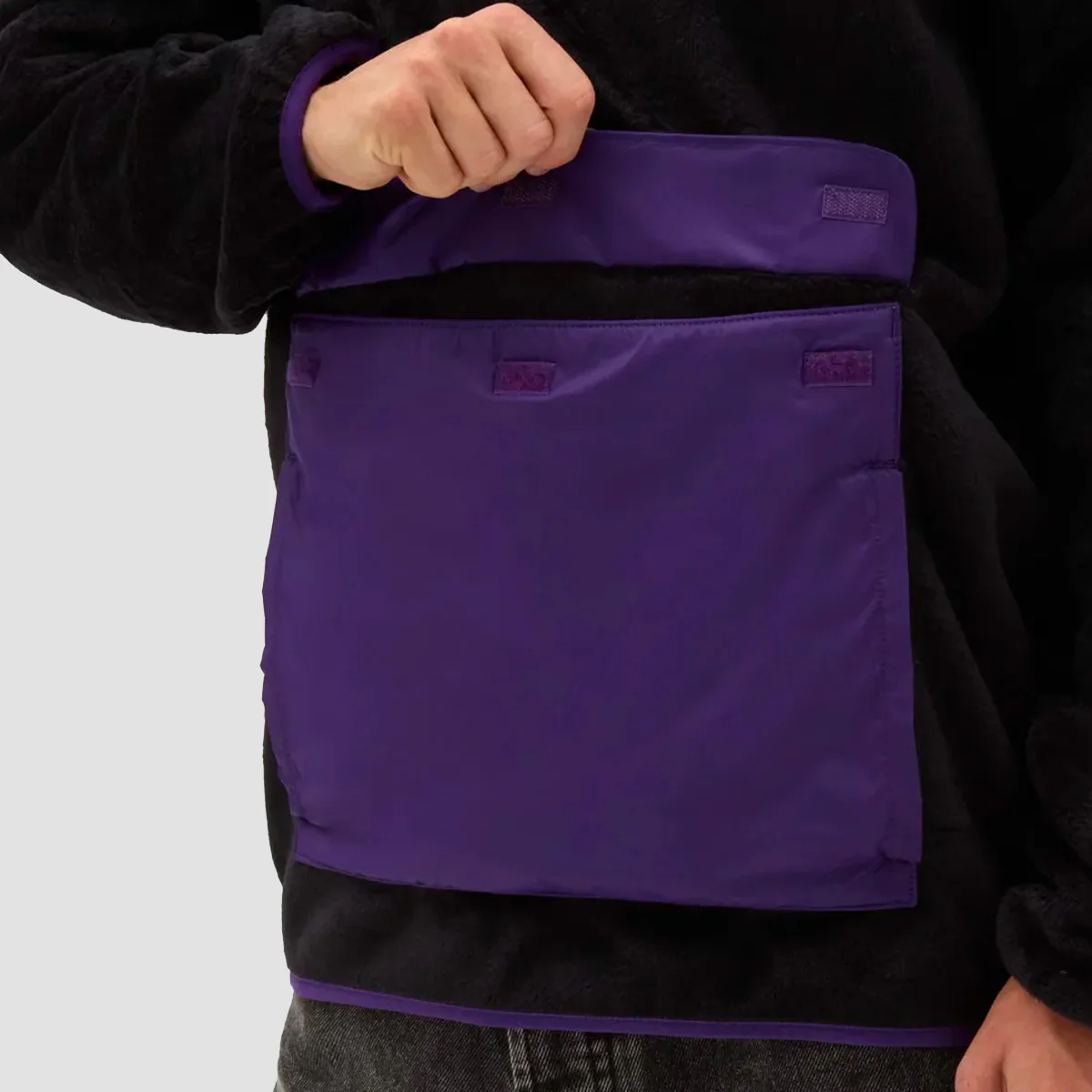 Vans Mammoth Pullover Jacket Black/Violet Indigo - Image 3
